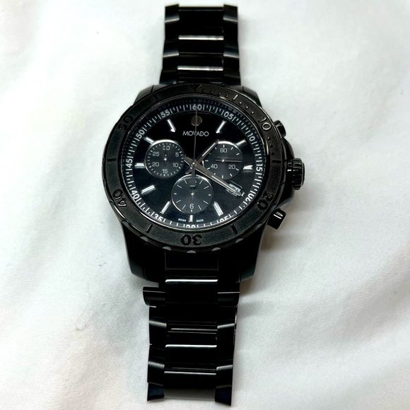 MOVADO Men’s Active Sport Chronograph Watch EUC - Picture 1 of 4